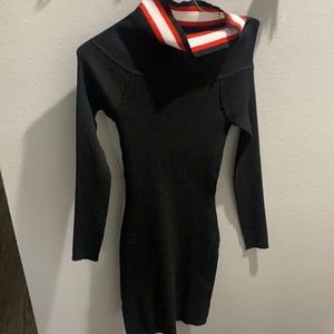 Black Charlotte Rouse body con dress